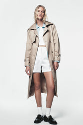HIGH-RISE SHORTS - Ivory - 1