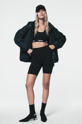 LOGO RACERBACK SPORTS BRA - Black - 1
