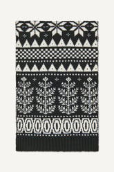 ARCHIVE SNOWFLAKE SCARF - Black - 1