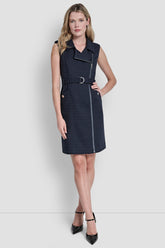 SLEEVELESS BLAZER DRESS - Midnight - 1