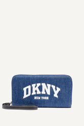 HADLEE LARGE ZIP AROUND WALLET - Denim - 1