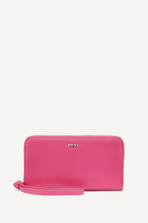 PAULA LARGE ZIP AROUND WALLET - Hot Pink - 1