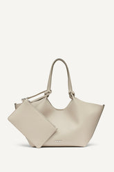 PAULA MEDIUM COMMUTER TOTE - LIGHT TAUPE - 1