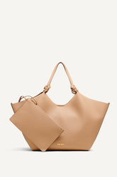 PAULA LARGE COMMUTER TOTE - CAPPUCCINO - 1