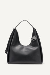 ELICIA LARGE HOBO BAG - Black/Silver - 1