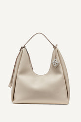 ELICIA LARGE HOBO BAG - Light Taupe - 1