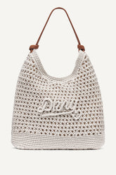 PAULA CROCHET LOGO HOBO BAG - Natural - 1