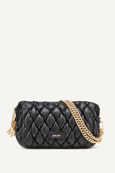 RAYA SMALL SHOULDER BAG - Black / Gold - 1