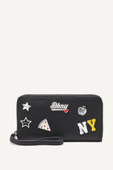 ETTA LARGE ZIP AROUND WALLET - Black - 1