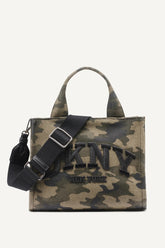 HADLEE SMALL LOGO EMBROIDERED CAMO TOTE - Camouflage - 1