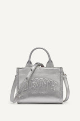HADLEE METALLIC LOGO MINI CROSSBODY - SILVER - 1