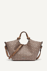PAULA NEW YORK LOGO SMALL TOTE - Cappuccino - 1
