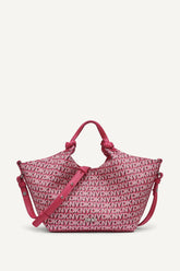 PAULA NEW YORK LOGO SMALL TOTE - Hot Pink - 1