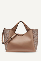 WILLA NEW YORK LOGO SATCHEL - Cappuccino - 1
