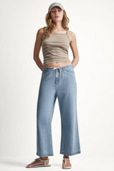 MID-RISE DRAWCORD WIDE LEG - Brighton - 1