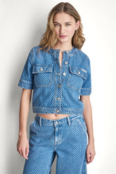 PATCH POCKET DENIM SHIRT JACKET - Midwood - 1