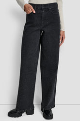 HIGH-RISE WIDE LEG WITH RHINESTONE EMBELLISHMENT - ANCHOR - 1
