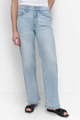 HIGH-RISE TAILORED STRAIGHT LEG JEAN - DOYERS - 1