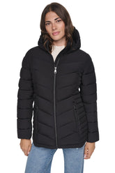 PACKABLE PUFFER JACKET - Black - 1