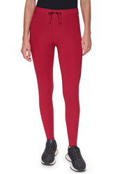 HIGH-RISE SIDE POCKET LEGGING - Ruby/Ruby - 1