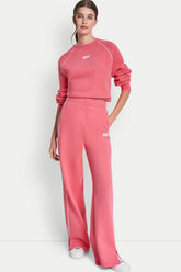 HIGH-RISE PIPED TRACK PANTS - Sunkissed/White - 1
