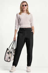 HIGH-RISE SLIM UTILITY JOGGER - Black - 1