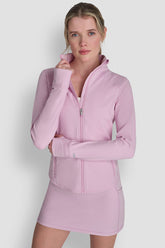FUNNEL NECK JACKET - Pink Lavender - 1