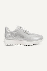 NAPLES LACE-UP SNEAKER - Silver - 1