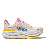 Hoka Bondi 9 Running Shoe ¨C Women's - Alabaster/Birch/Alabaster/Mineral Blue/Black/White/Blue Spark/Mint Fluorite/Cosmic Gre