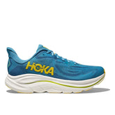 Hoka Clifton 10 Running Shoe ¨C Men's - Alpine Blue/Foggy Night/Ash Grey/Neon Green/Asteroid/Silver/Black/Black/Black/Silver/