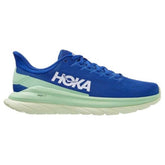 Hoka Mach 4 Running Shoe ¨C Men's - Dazzling Blue/Green Ash - 7