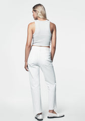 HIGH-RISE CLASSIC STRAIGHT - White - 3