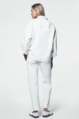 OVERSIZED TRUCKER JACKET - White - 3