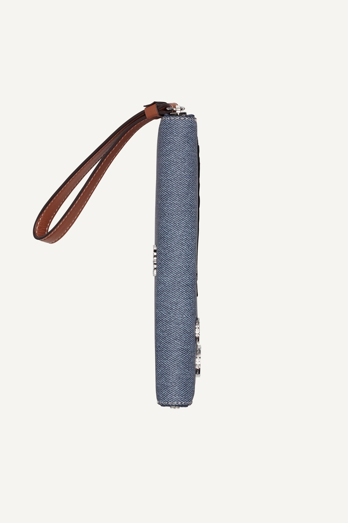 NESSA LARGE ZIP AROUND WALLET - Denim - 5