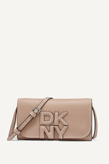 NICOLE FLAP CROSSBODY - Cappuccino - 1