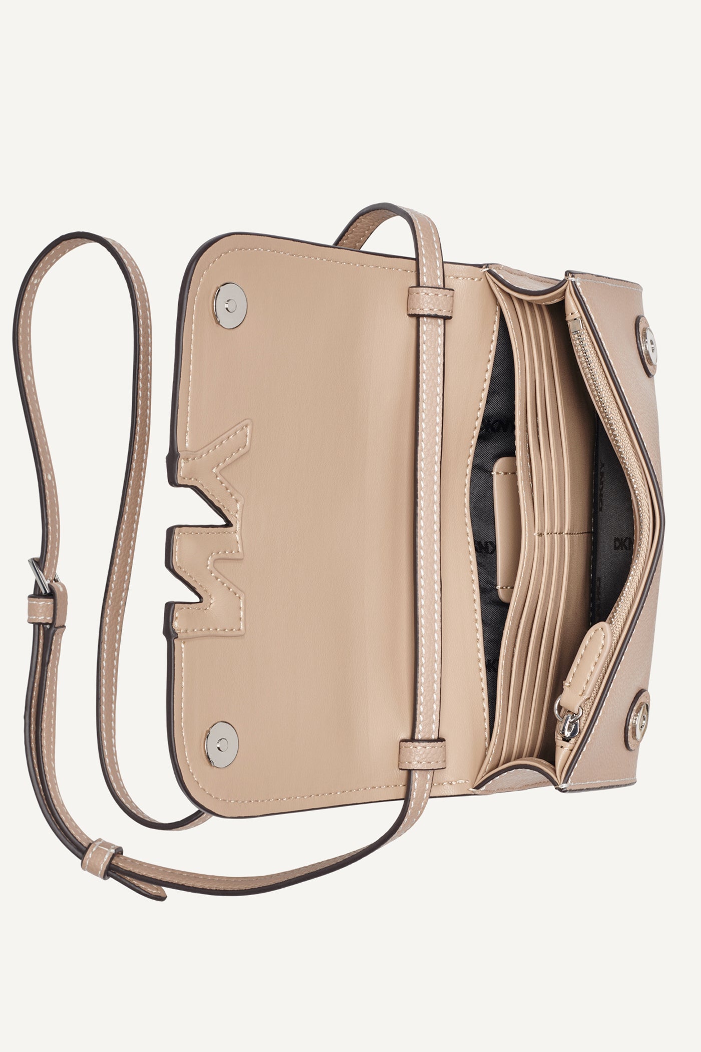 NICOLE FLAP CROSSBODY - Cappuccino - 3