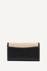 NICOLE FLAP CROSSBODY - Natural/Black - 4