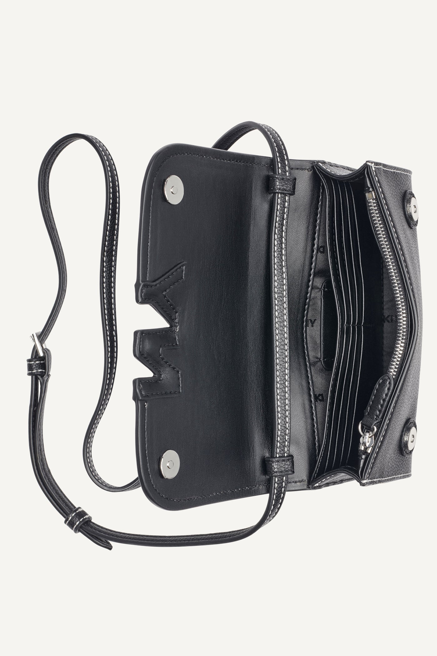 NICOLE FLAP CROSSBODY - Natural/Black - 3