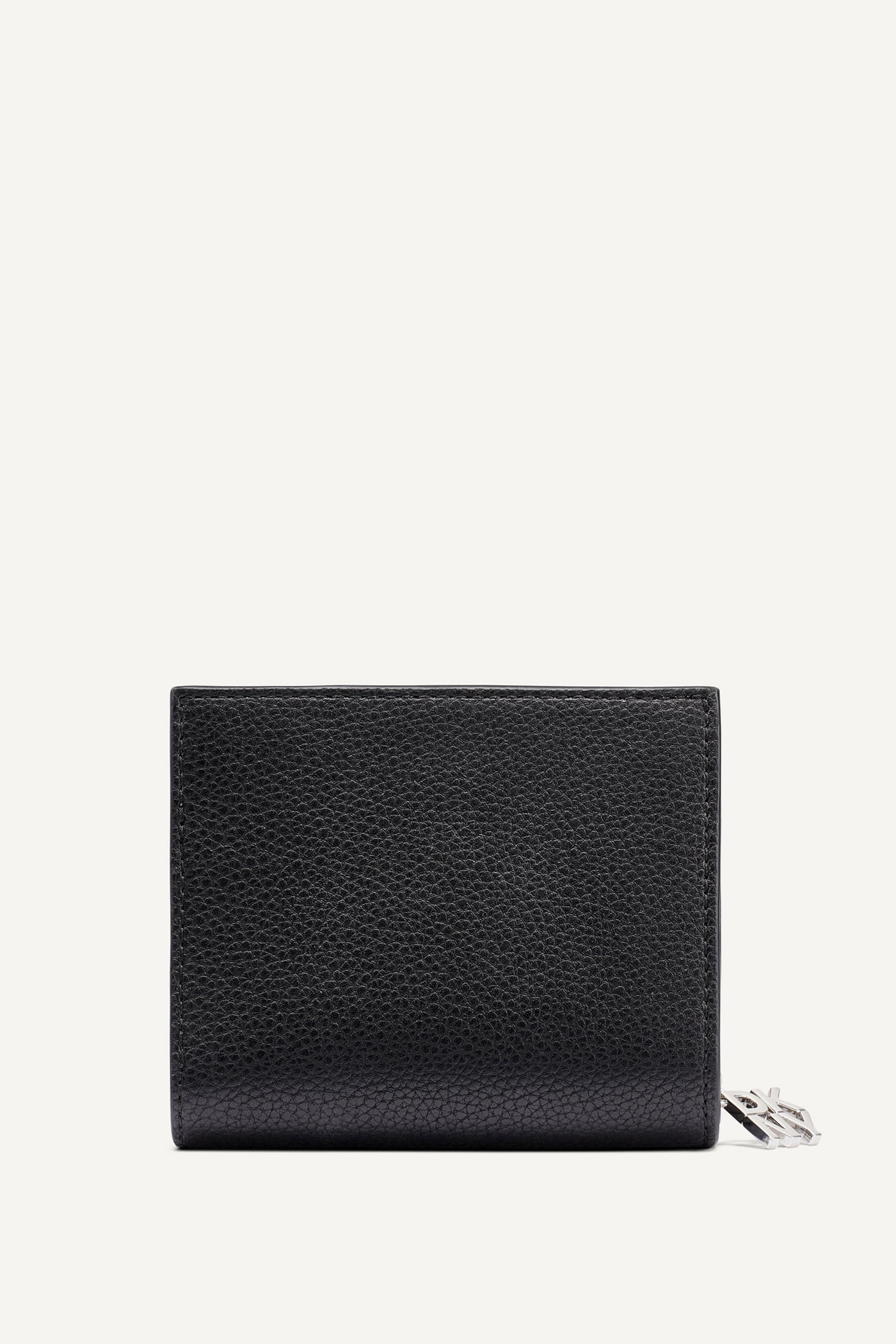 SARAH BIFOLD ZIP WALLET - Black/Silver - 4