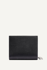 SARAH BIFOLD ZIP WALLET - Black/Silver - 4