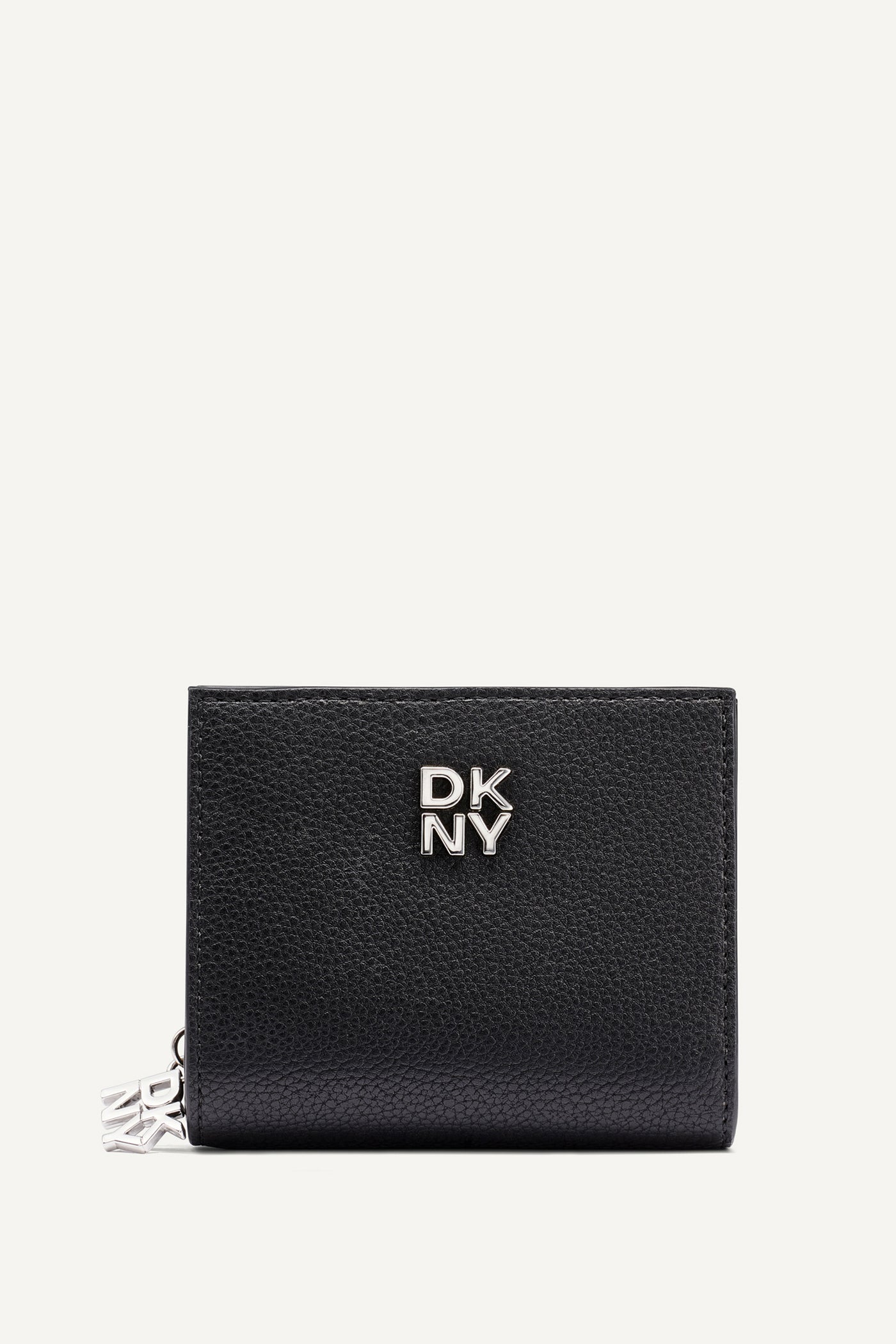 SARAH BIFOLD ZIP WALLET - Black/Silver - 1