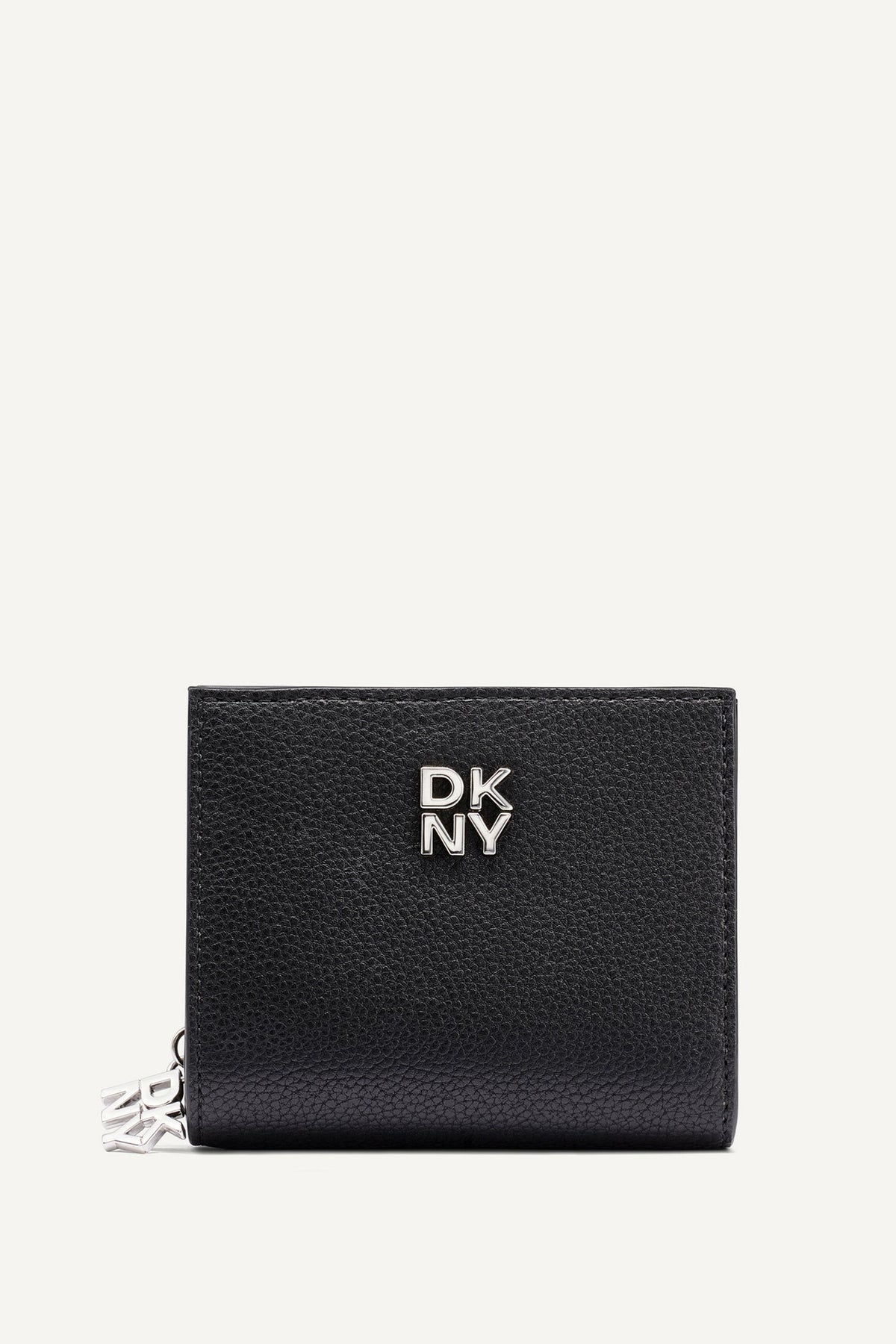 SARAH BIFOLD ZIP WALLET - Black/Silver - 1