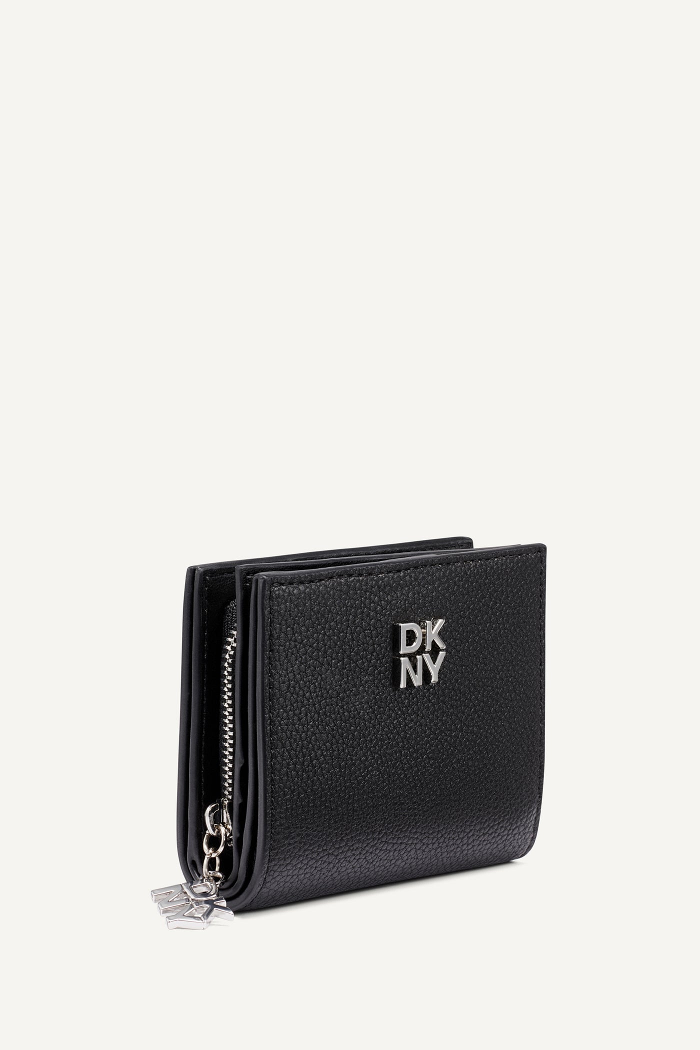 SARAH BIFOLD ZIP WALLET - Black/Silver - 2