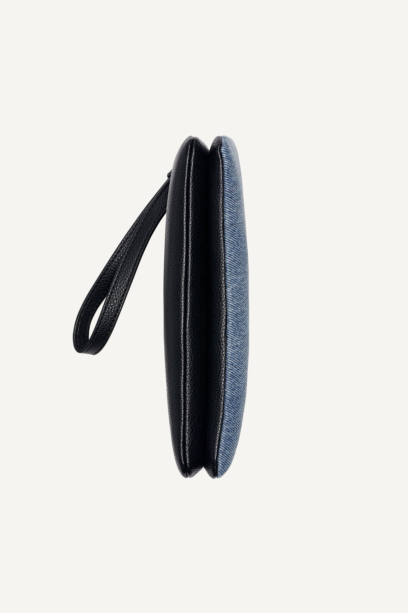 SARAH DUAL ZIP POUCH WRISTLET - Denim/Black - 5
