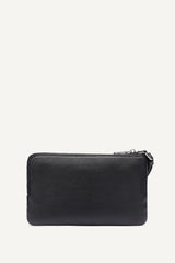 SARAH DUAL ZIP POUCH WRISTLET - Denim/Black - 4