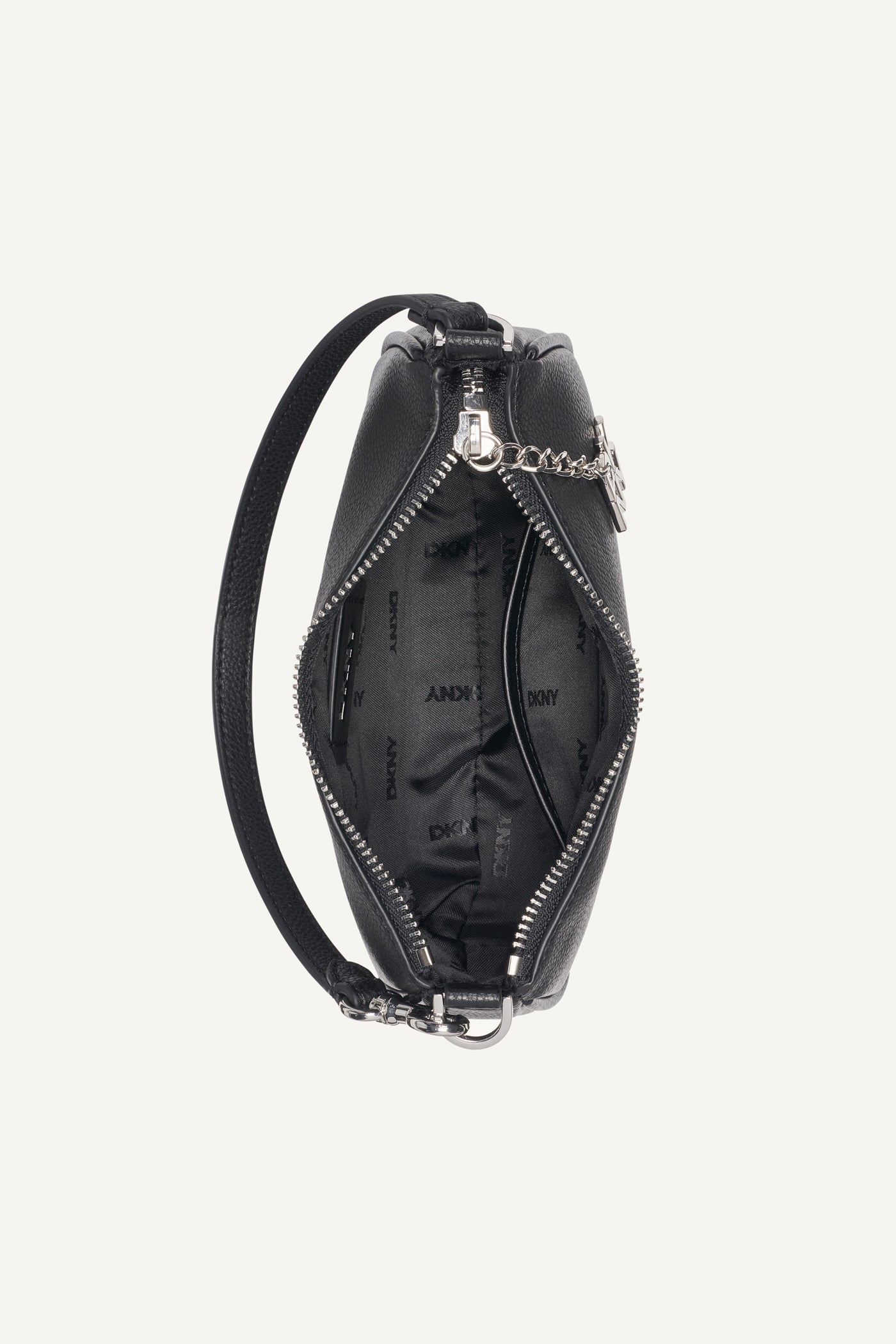 SARAH SHOULDER BAG - Black/Silver - 3