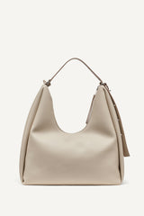 ELICIA LARGE HOBO BAG - Light Taupe - 3
