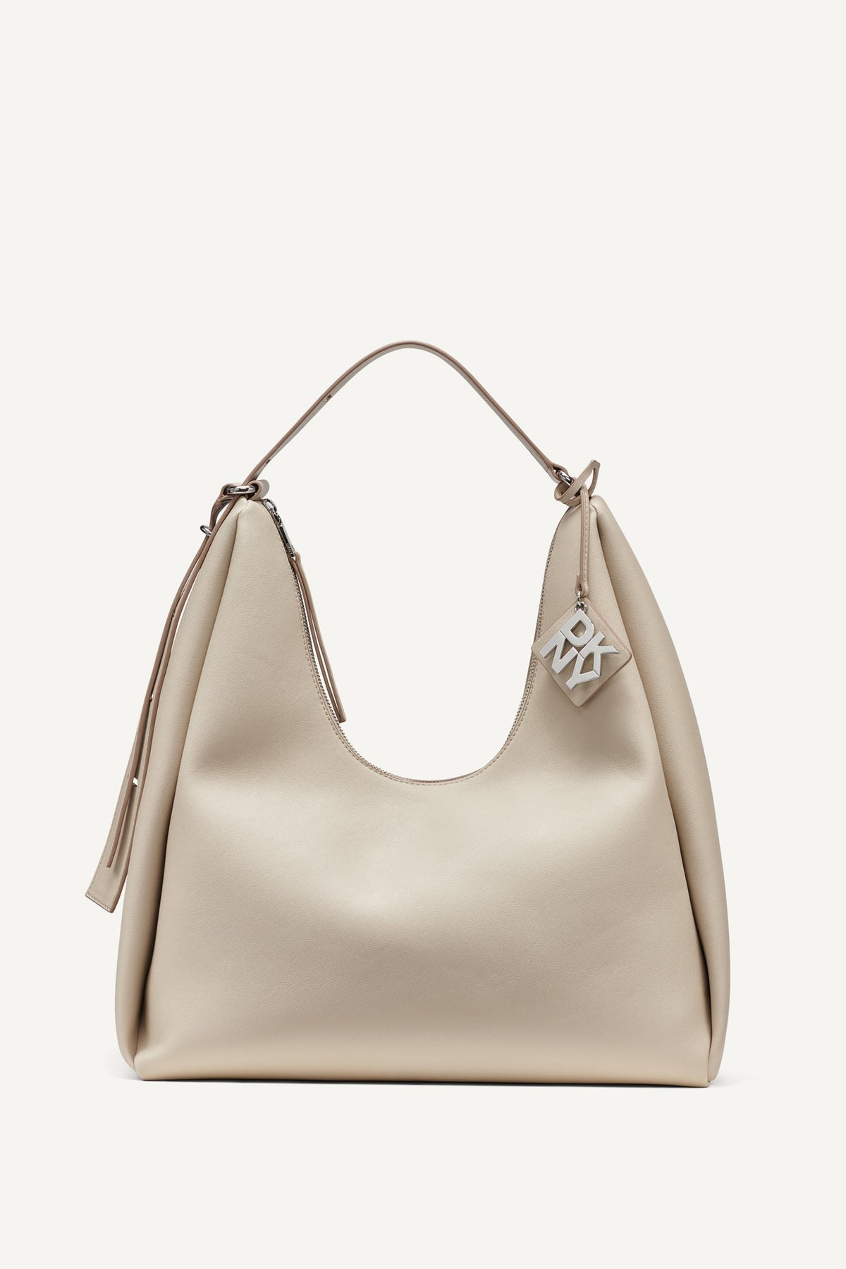 ELICIA LARGE HOBO BAG - Light Taupe - 1