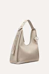 ELICIA LARGE HOBO BAG - Light Taupe - 2