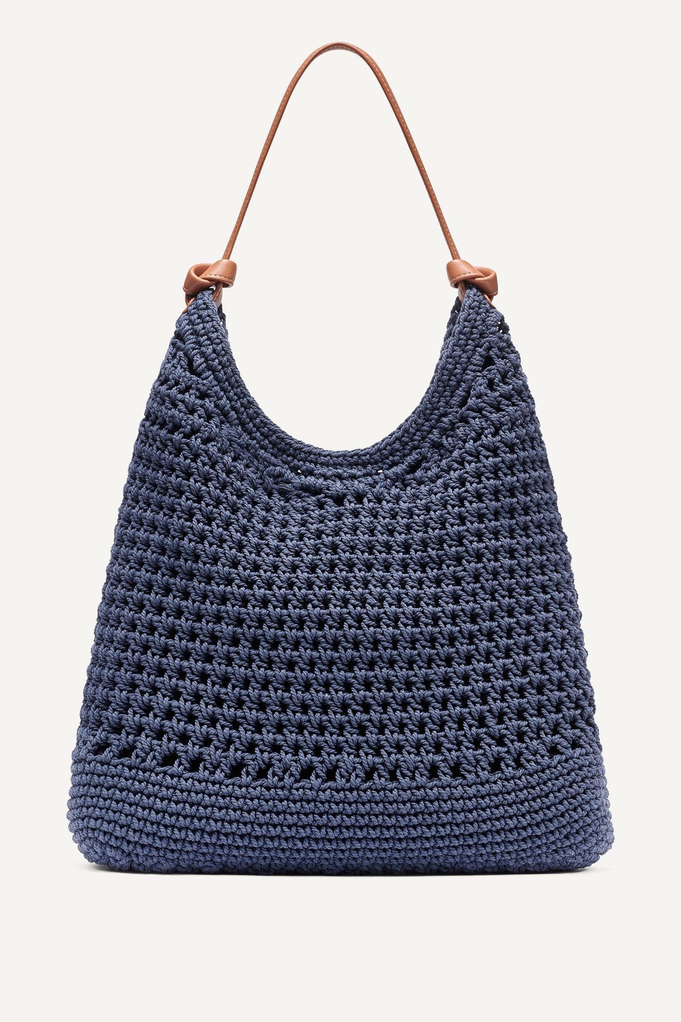 PAULA CROCHET LOGO HOBO BAG - Midnight - 5
